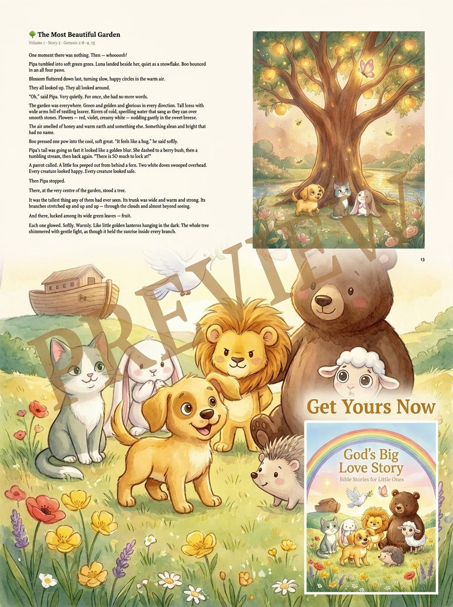 God's Big Love Story: Bible Stories for Little Ones (eBook)