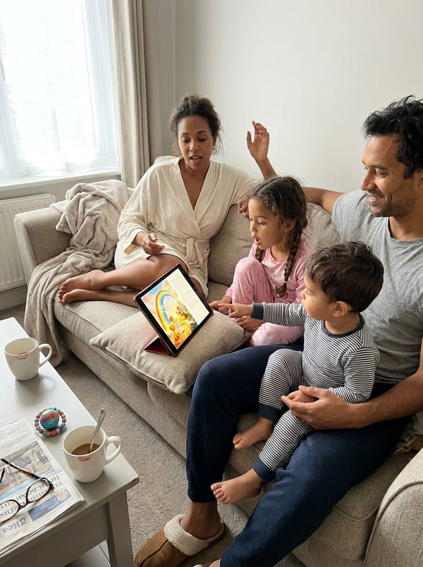 Family Sunday morning reading